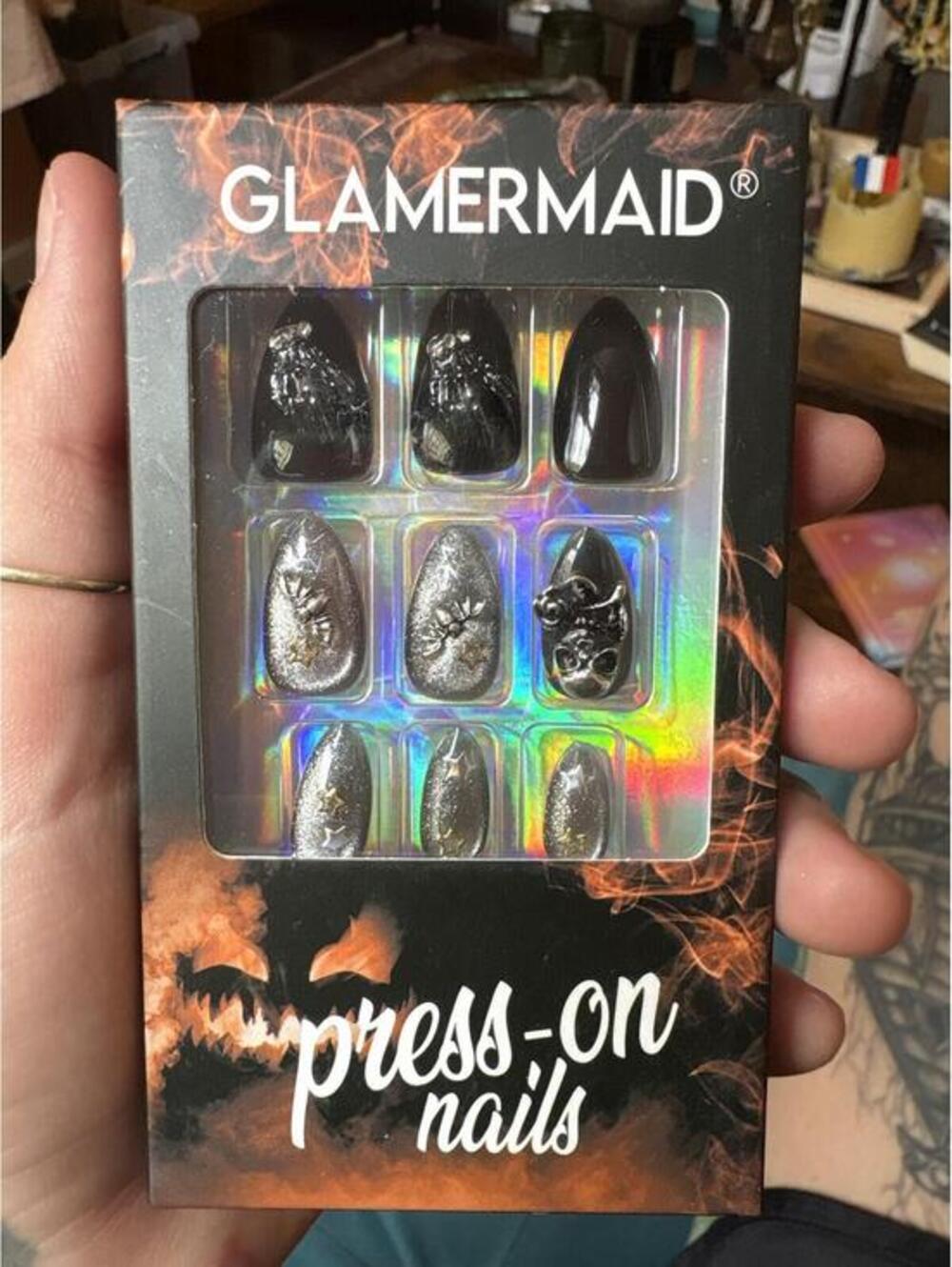 Glamermaid Press-on Nails! Goth Set